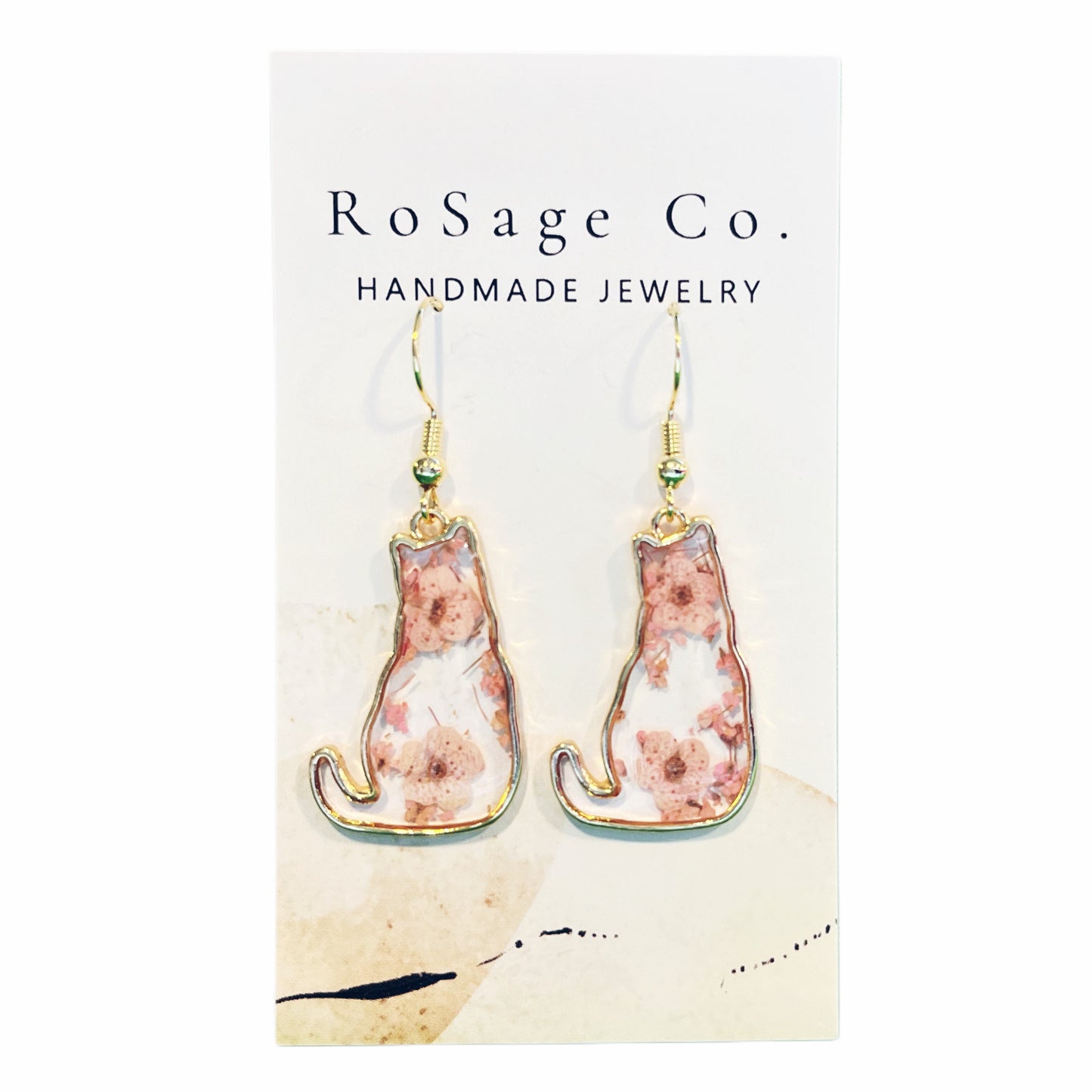 Resin Cat Earrings