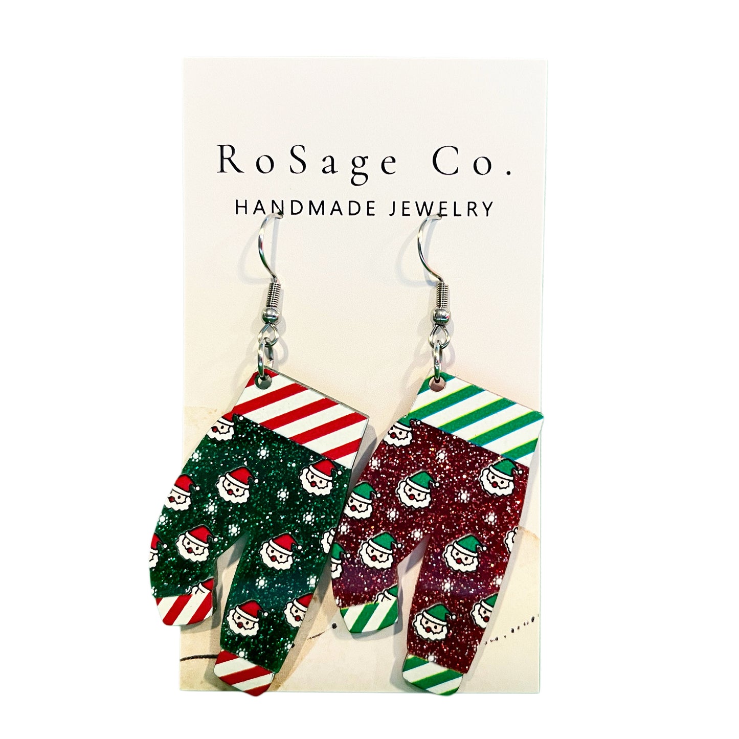 Christmas Pajama Pant Earrings