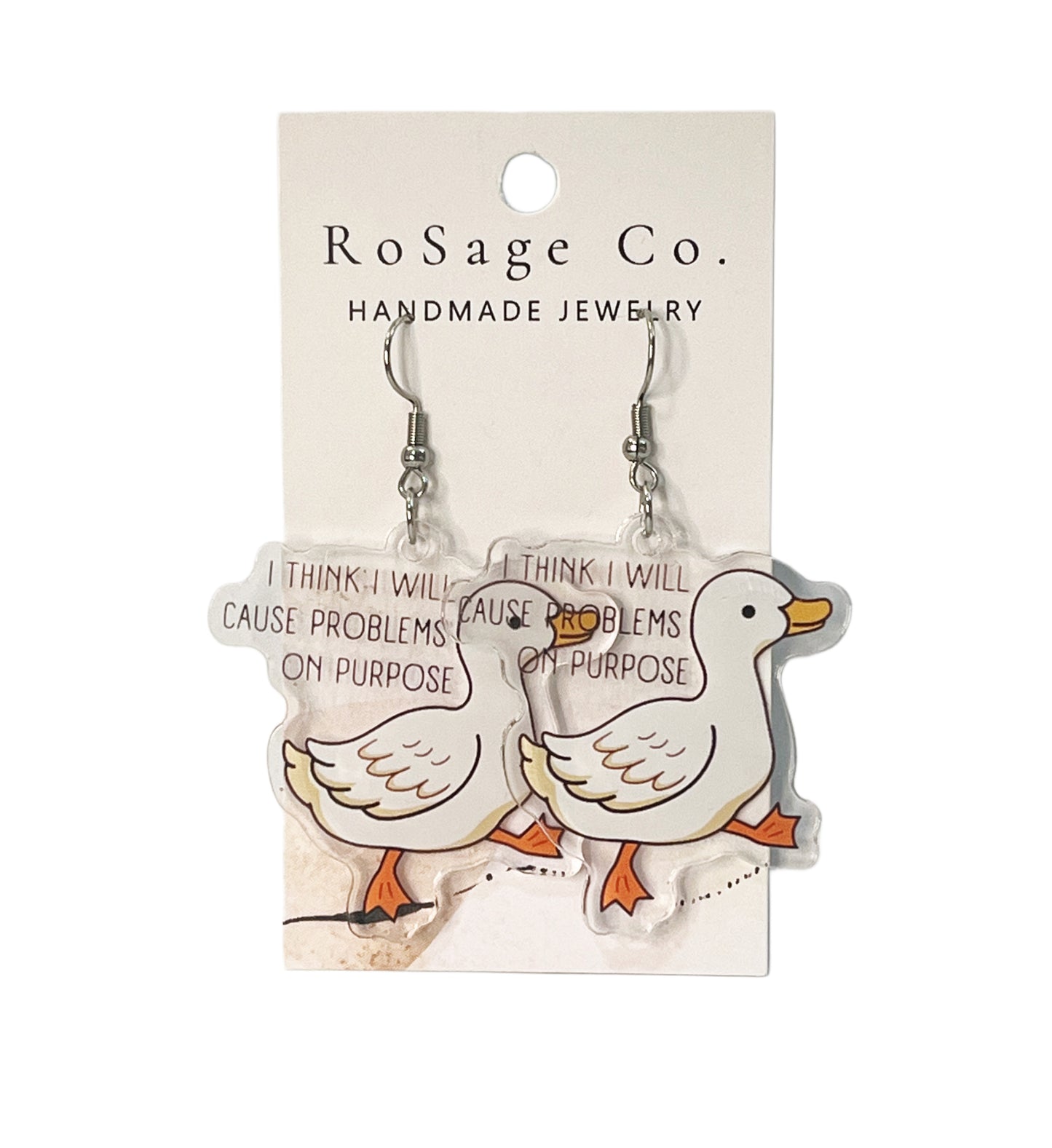 I Think I Will Cause Problems on Purpose Earrings