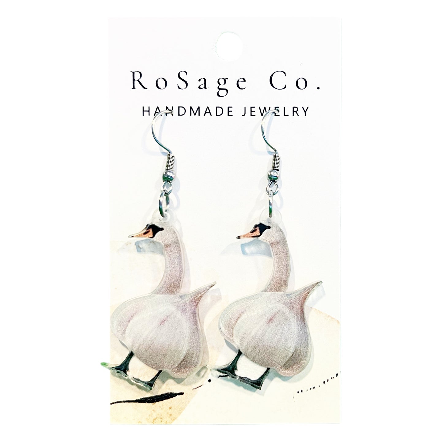 Garlic Goose Earrings