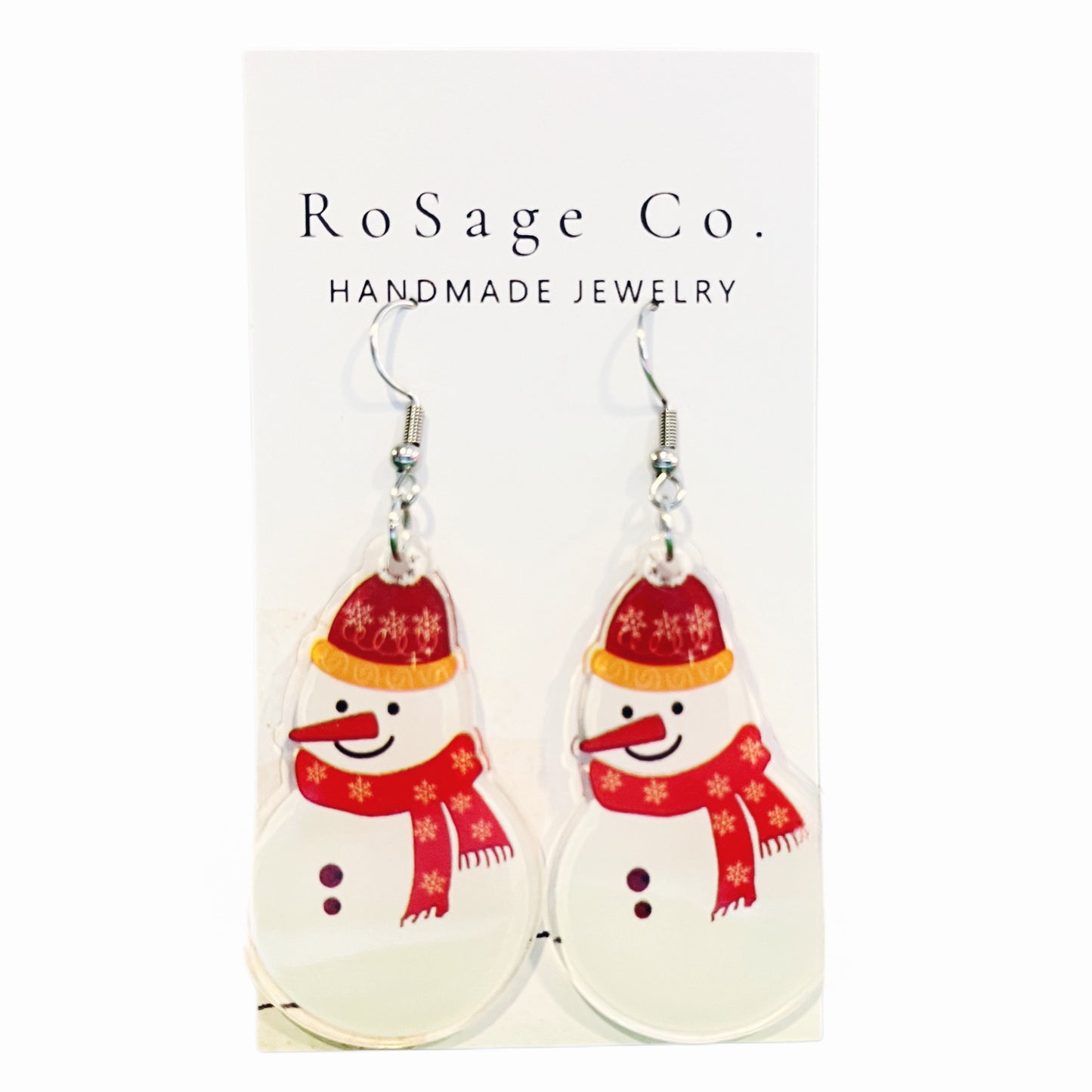 Cute Snowman Earrings