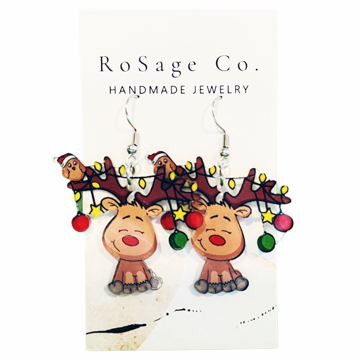 Christmas Reindeer with Christmas Ornaments