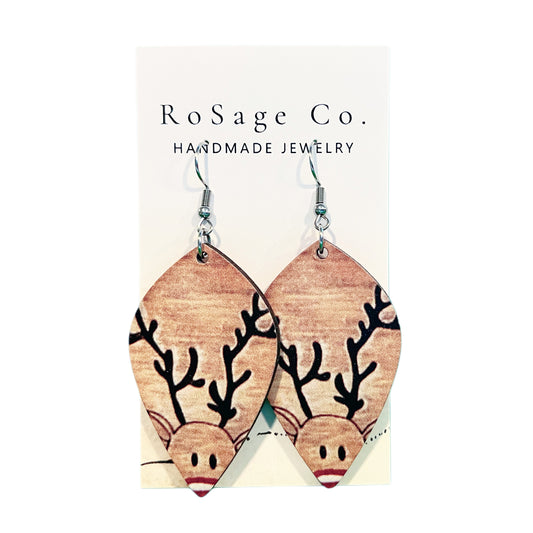 Rudolph Christmas Earrings