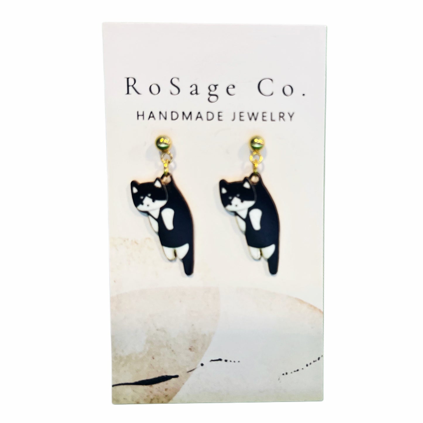 Black Cat Earrings