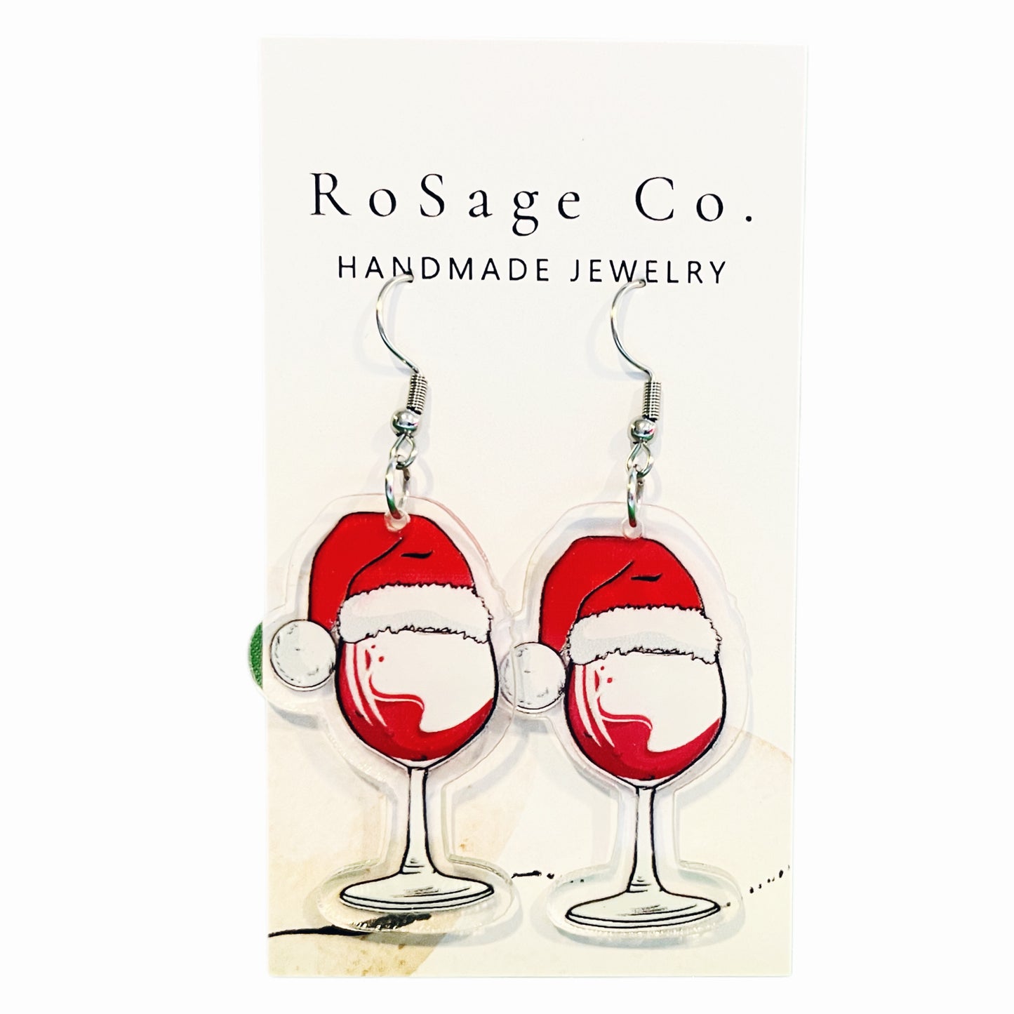 Santa Hat Wine Glass