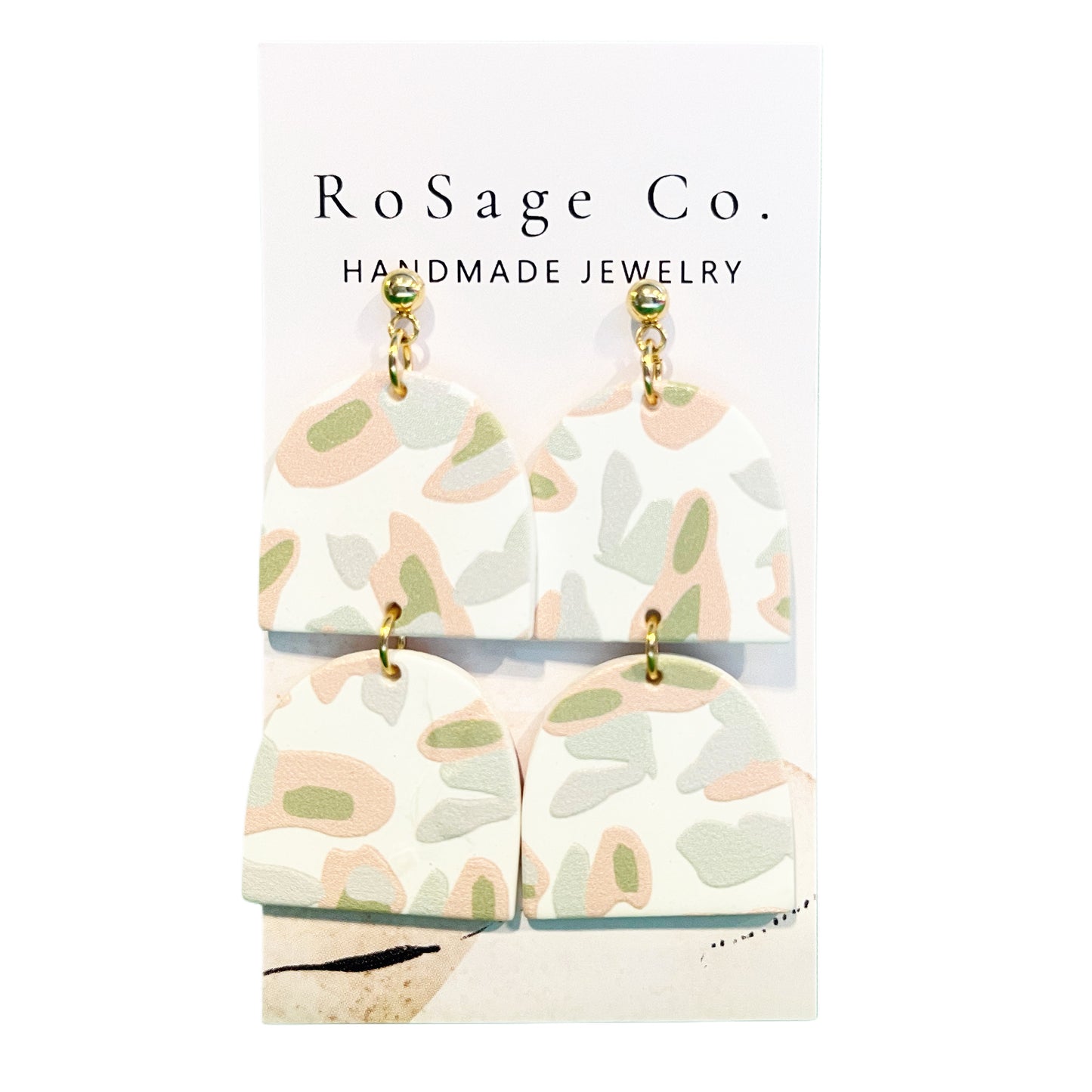 Clay Camo Earrings