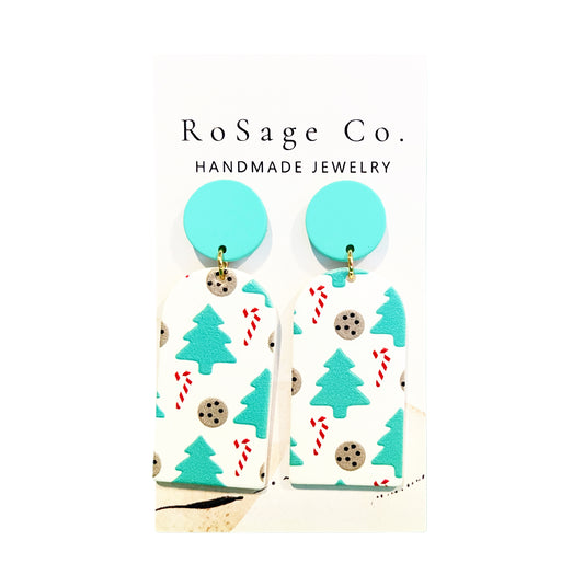 Christmas Cookie Clay Earrings