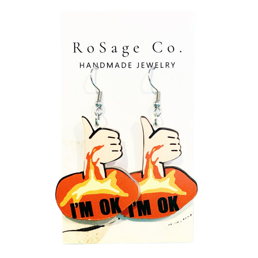I'm Ok Earrings