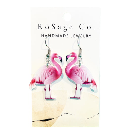 Pink Flamingo Earrings