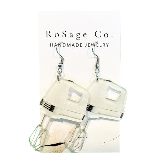 Electric Mixer Earrings