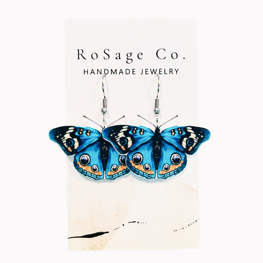 Blue Butterfly Earrings