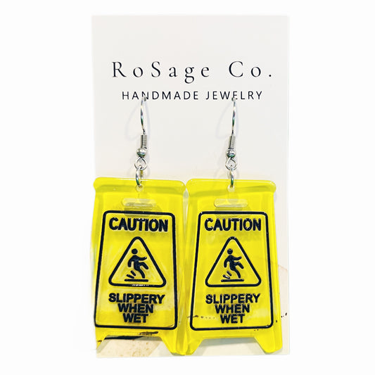 Caution Sign Earrings