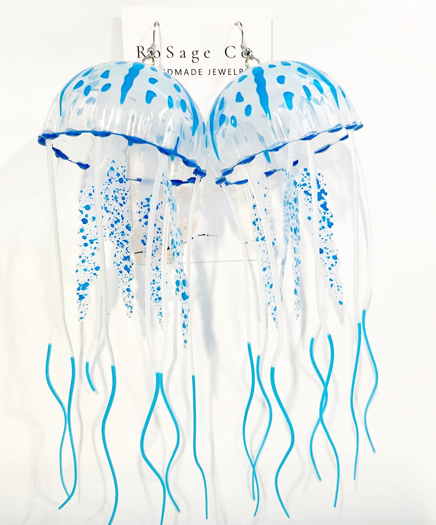 Blue Jellyfish Earrings